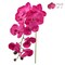 2-Pack: 33.5-Inch Fuchsia Phalaenopsis Orchid Stem with 9 Realistic Silk Blooms